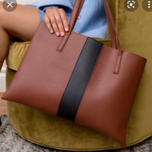 Vince Camuto Luck tote Brown and Black - Picture 3 of 8